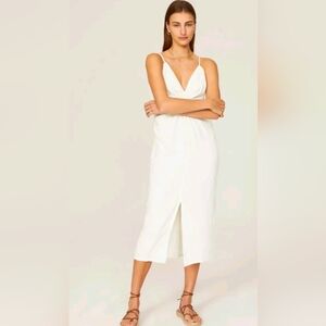 Love, Whit By Whitney Port White Midi Dress Size XS Rent The Runway